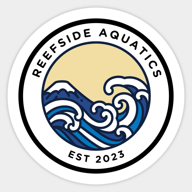 Reefside Aquatics Sticker by unrefinedgraphics